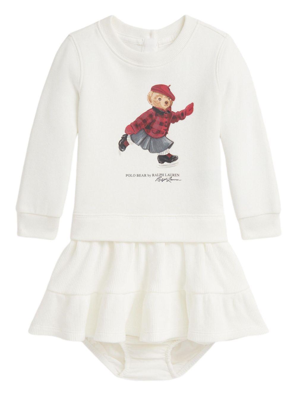 Abito bianco per neonato 310981086 001 Ralph Lauren Kids 