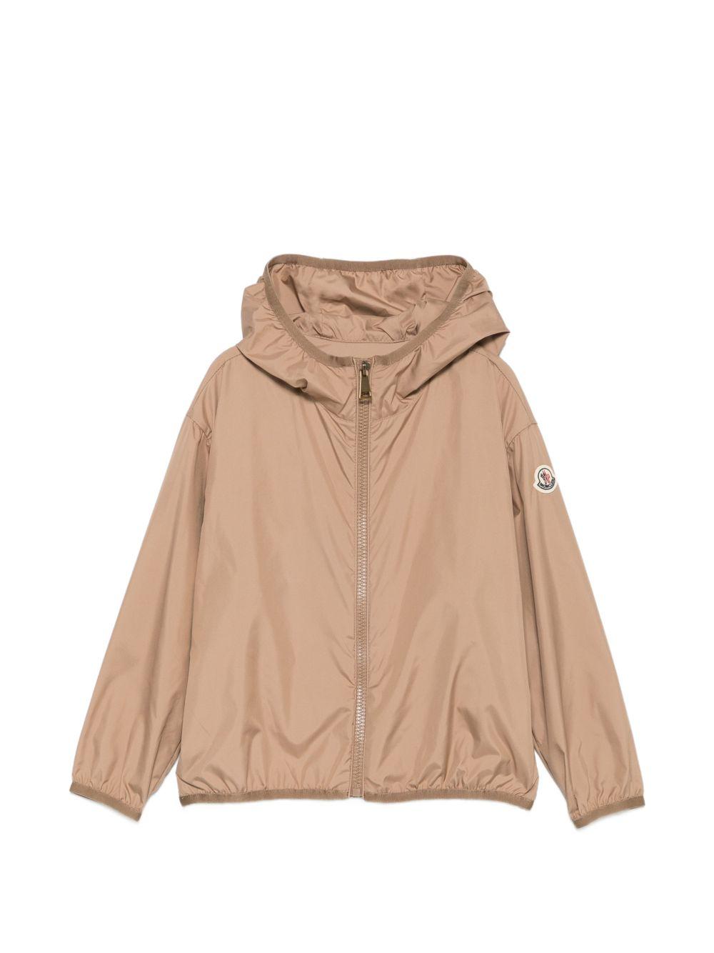 Giubbotto marrone chiaro per bambino 9541A0008354AQE 513 Moncler Kids 
