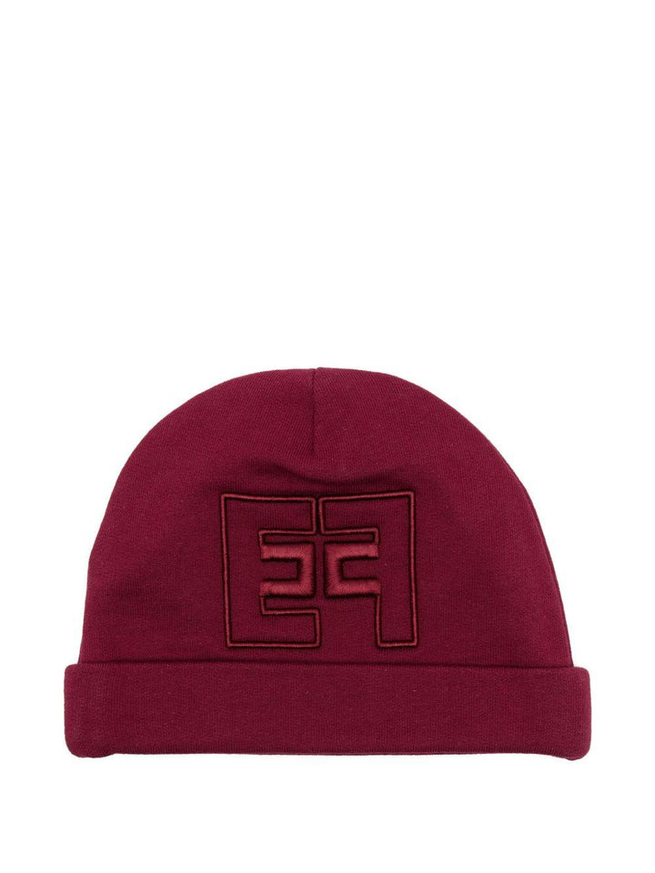 Cappello rosso per neonato ENCP0720FF002 3029 Elisabetta Franchi Kids 