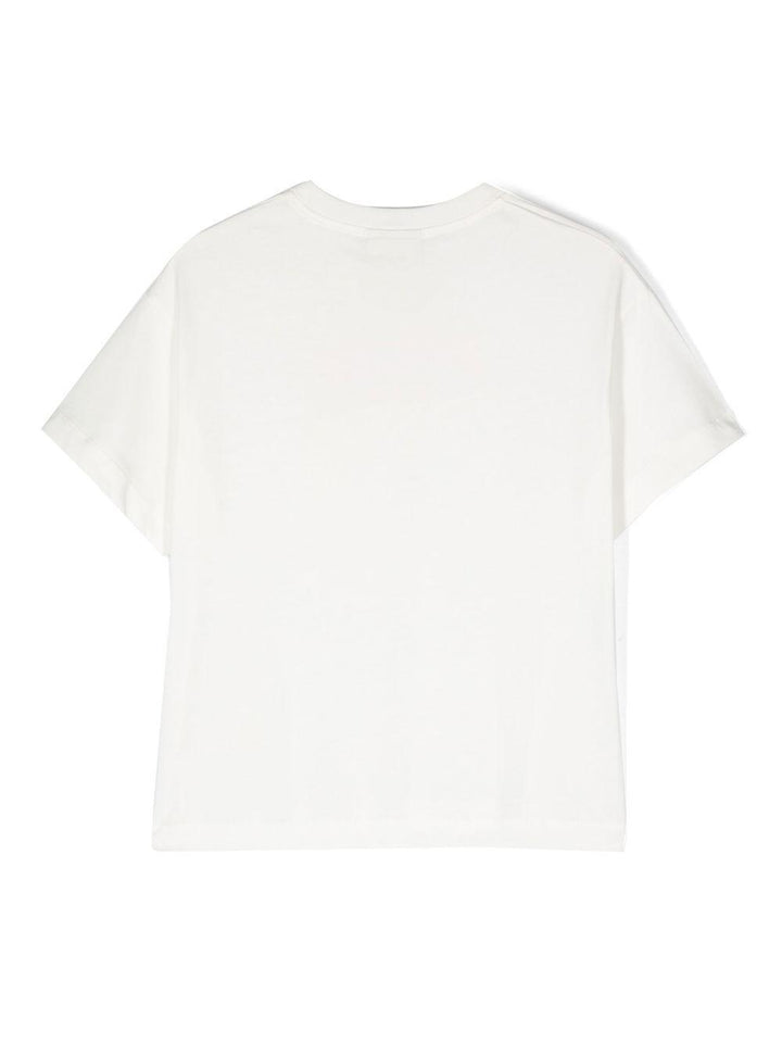 T-shirt bianco con logo JUI1377AJ F0TU9 Fendi Kids 