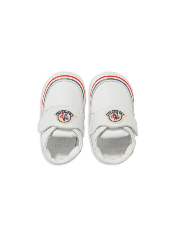 Sneakers bianche per neonato in pelle