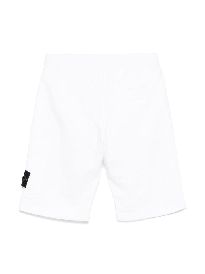 Bermuda bianca per bambino 66200006S0040 V0001 Stone Island Kids 