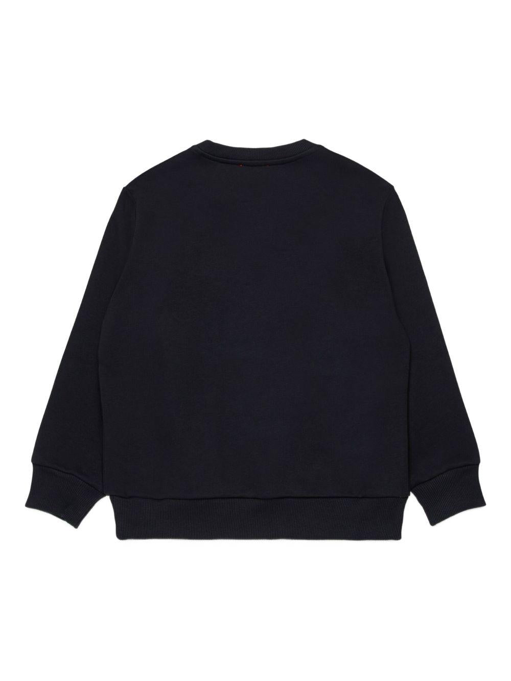 Felpa nera per bambino J02627KYAZ3 K900 Diesel Kids 