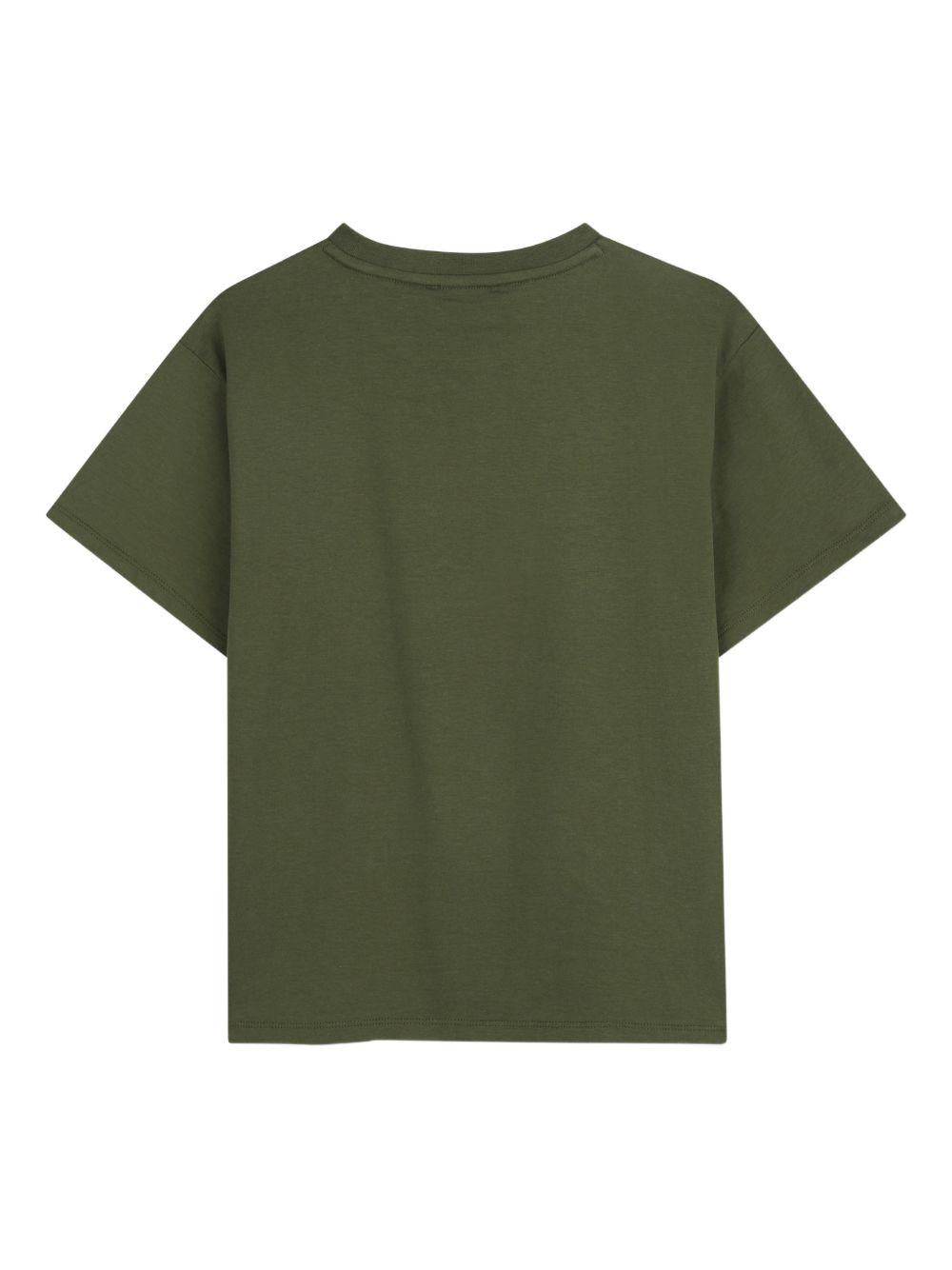 T-shirt verde per bambino K61676 64B Kenzo Kids 