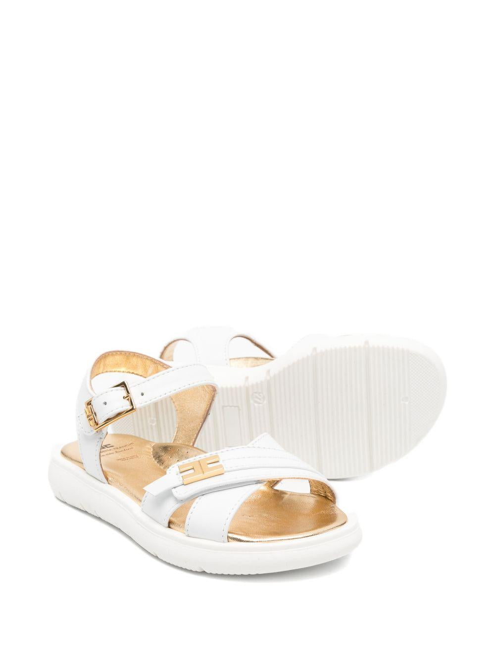 Sandali bianche per bambina F1A2E05520092 139 Elisabetta Franchi Kids 