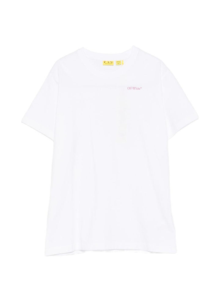 T-shirt bianco per bambino OGAA001S26JER005 1000 Off White Kids 