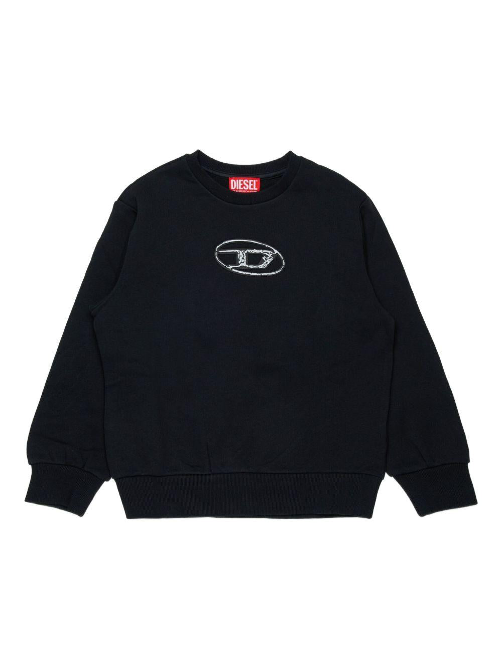 Felpa nera per bambino J02486KYAQK K900 Diesel Kids 
