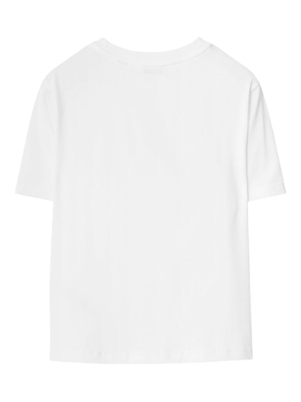 T-shirt bianco per bambino 8120352 A1464 Burberry Kids 