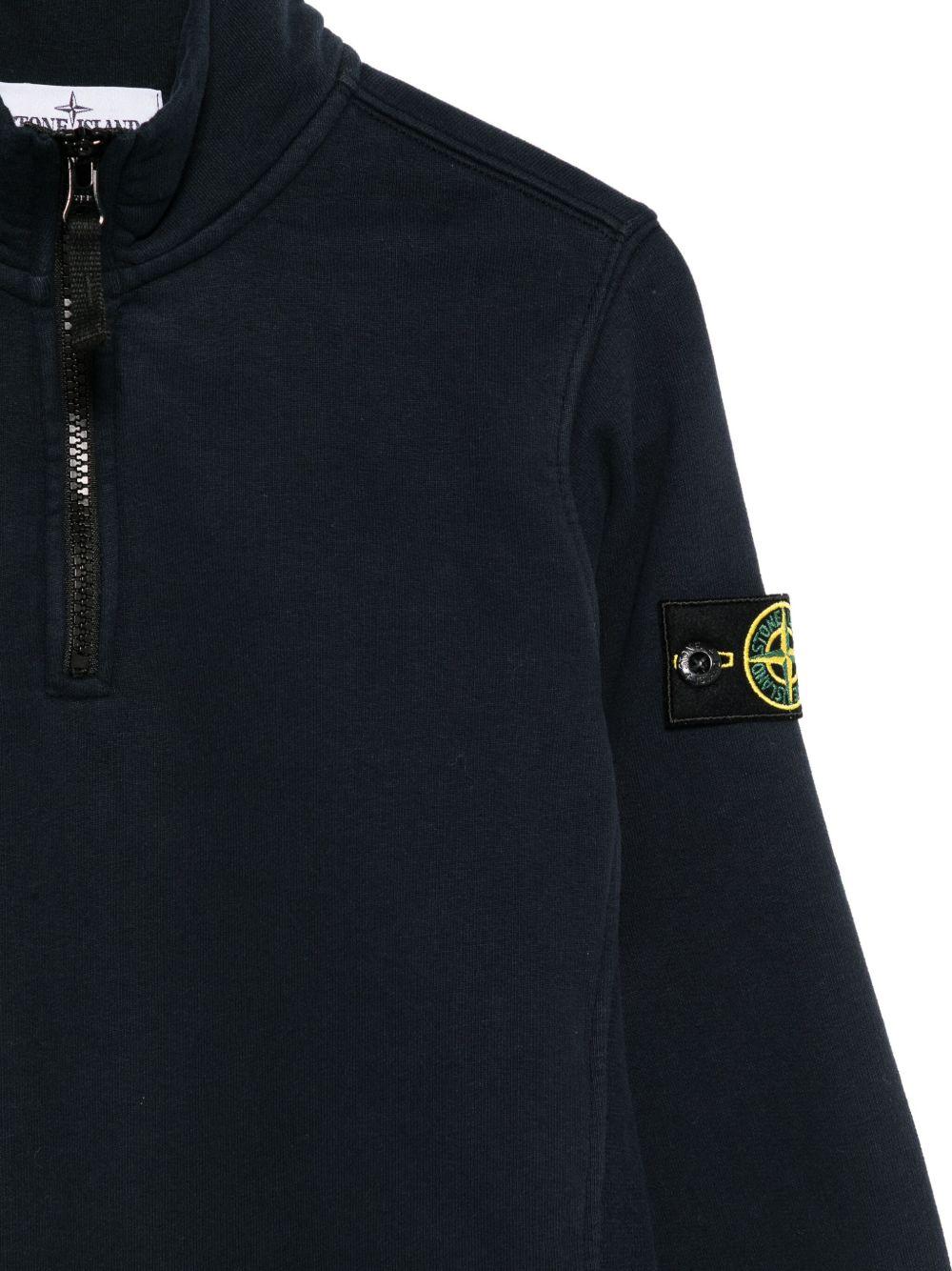 Felpa blu navy per bambino 66100012S0A20 V0020 Stone Island Kids 