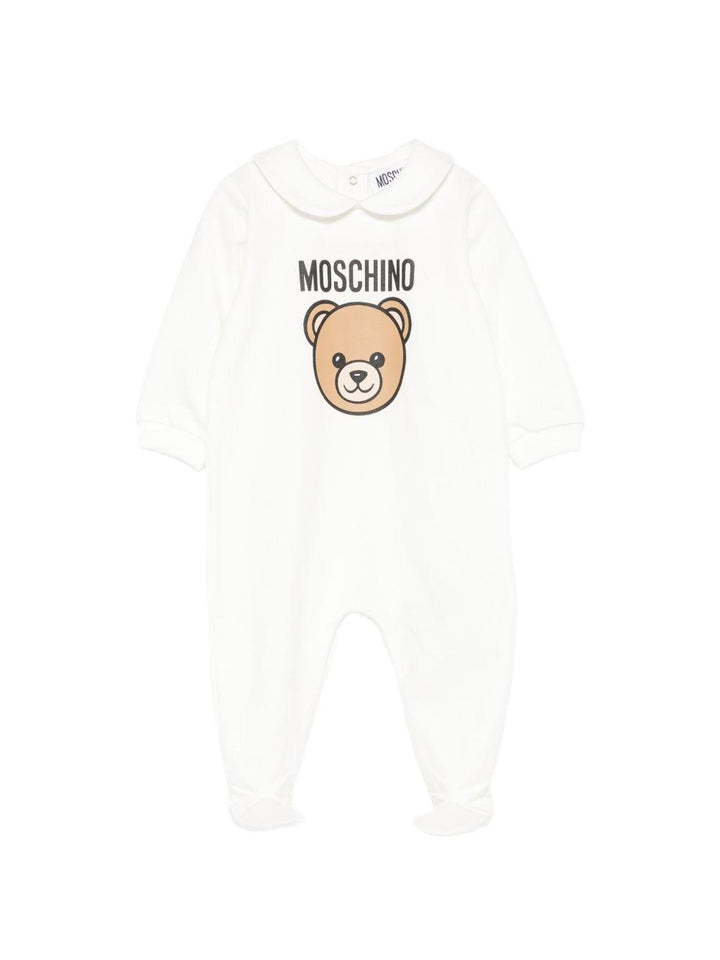 Tutina bianca per neonato MUY09OLCA40 10063 Moschino Kids 