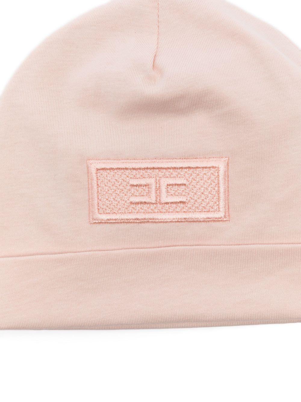 Cappello rosa cipria per neonata ENCP0630JF054 C036 Elisabetta Franchi Kids 