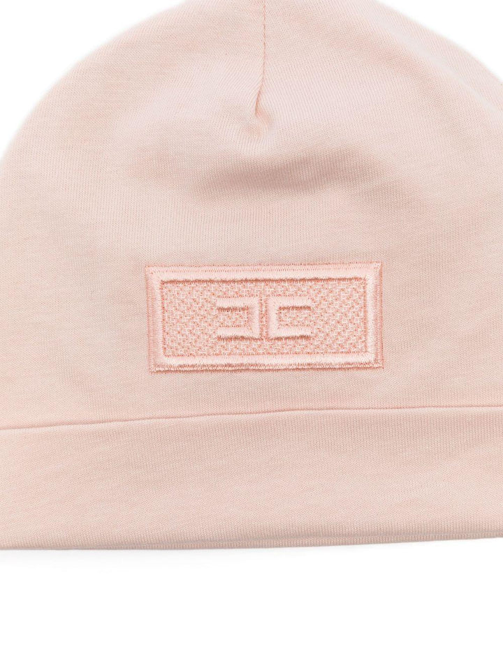 Cappello rosa cipria per neonata ENCP0630JF054 C036 Elisabetta Franchi Kids 