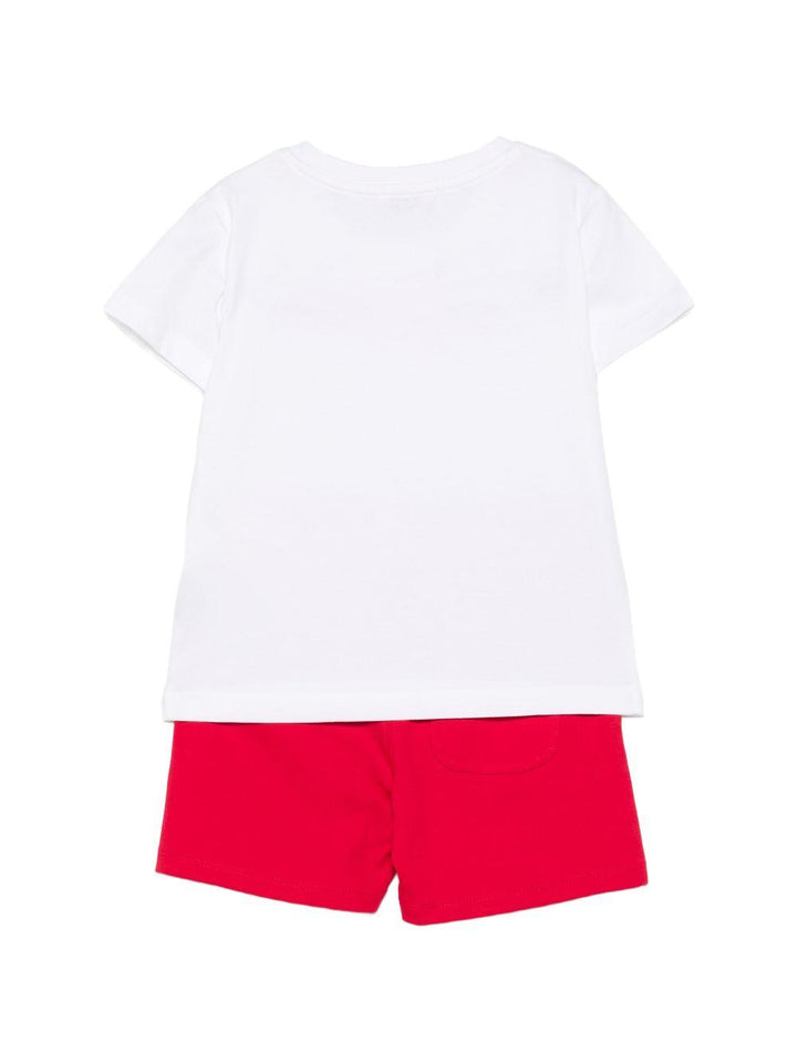 Completo bianco/rosso per bambino TIP26008CJK WHI Trussardi Kids 