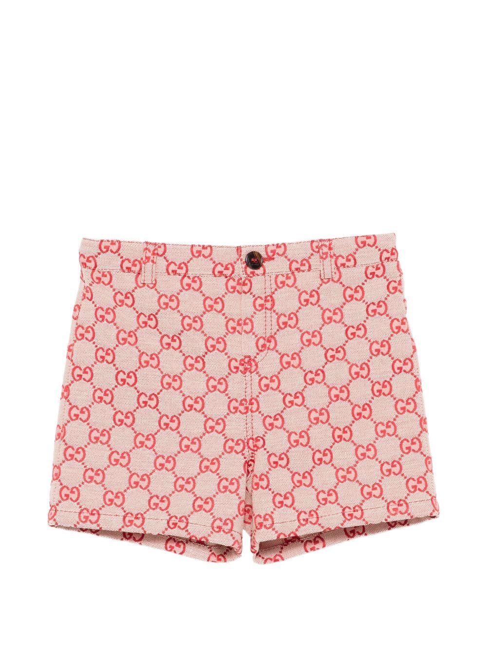 Bermuda rosso/beige per neonato 853864XWA7F 9369 Gucci Kids 