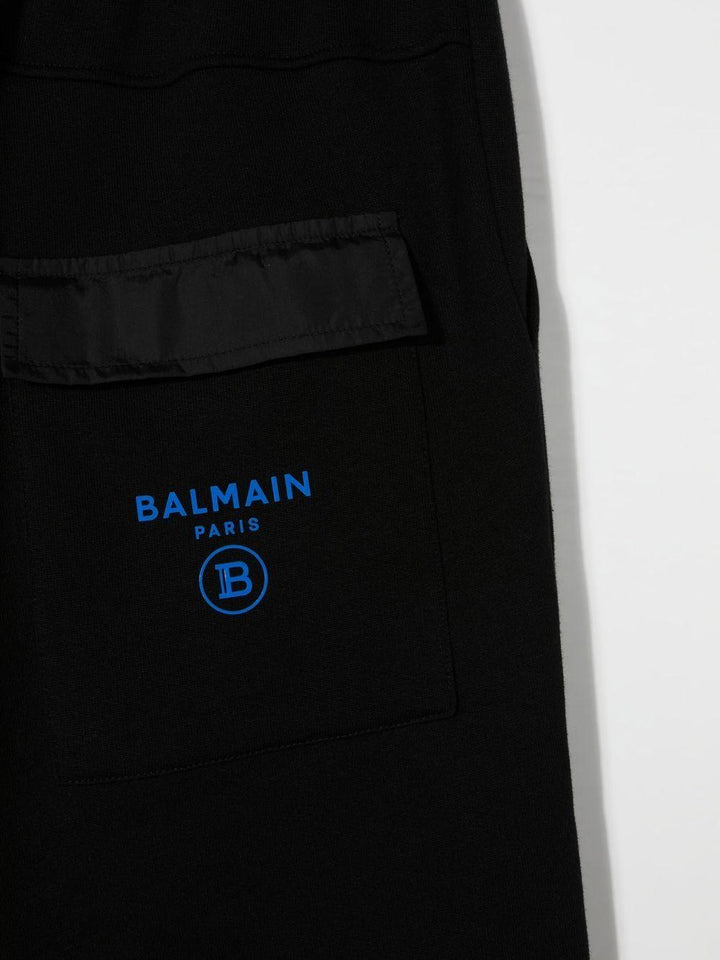 Pantalone nero per bambino con logo