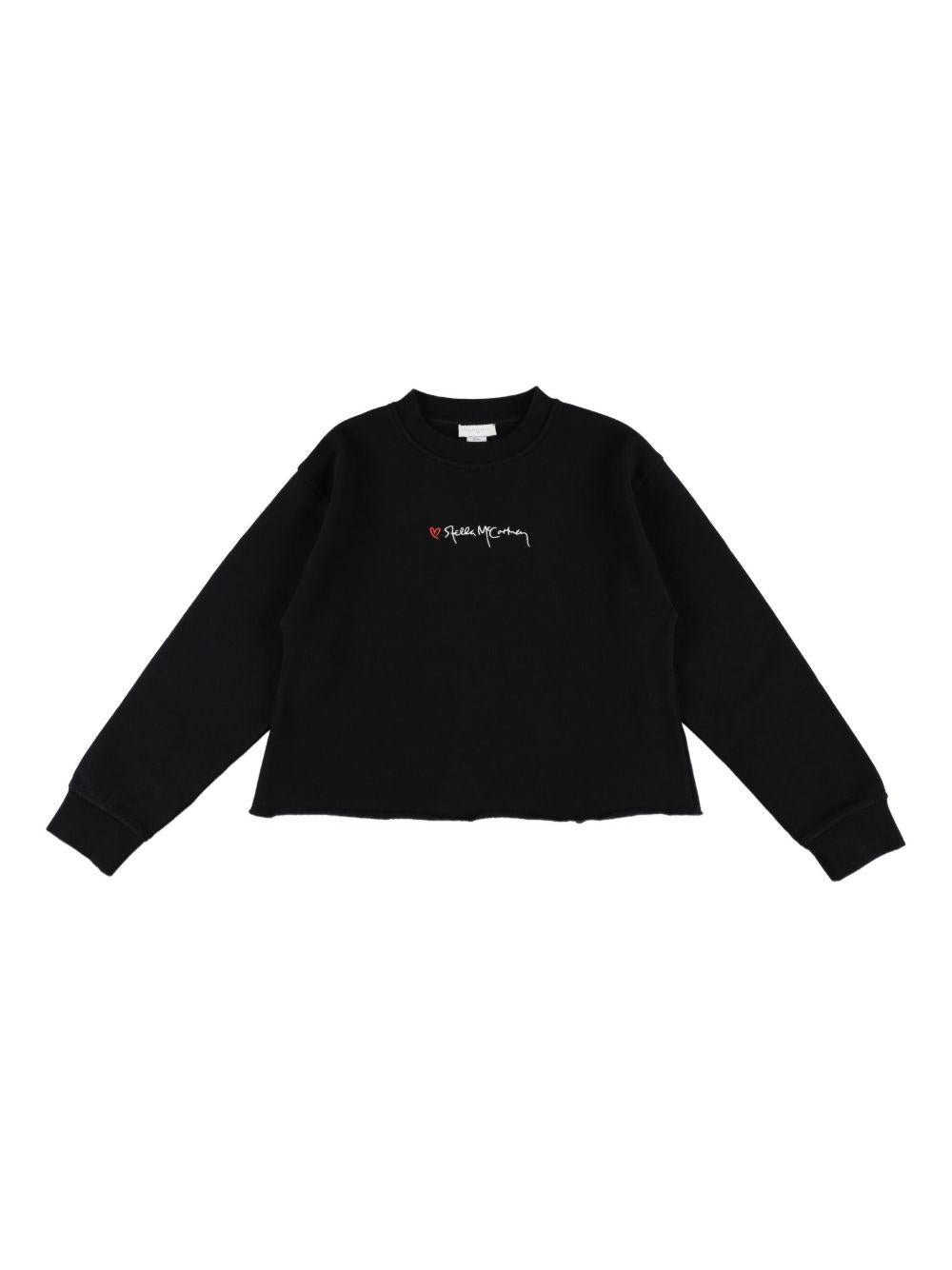 Felpa nera per bambina TX4C50Z0453 961 Stella McCartney Kids 