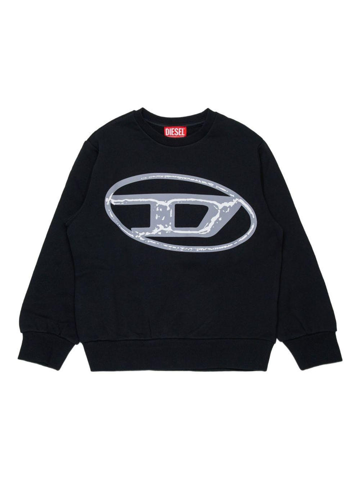 Felpa nera per bambino J02488KYAQK K900 Diesel Kids 
