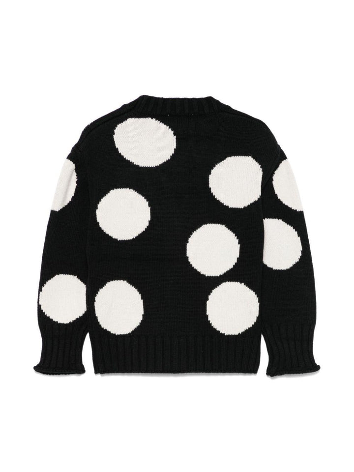 Cardigan nero/bianco per bambina