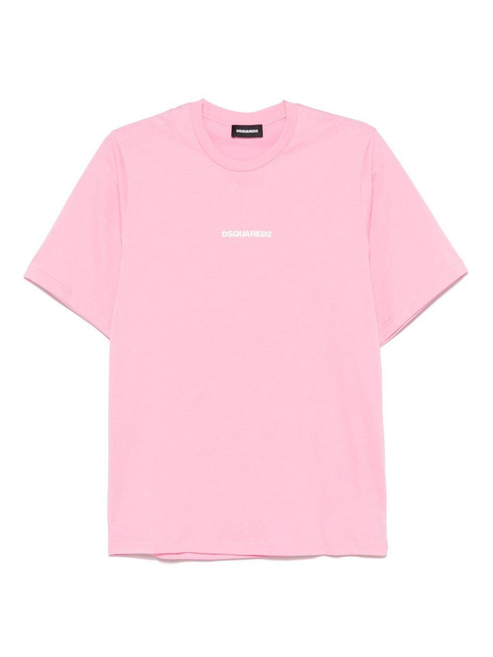 Pink t-shirt for boys with logo