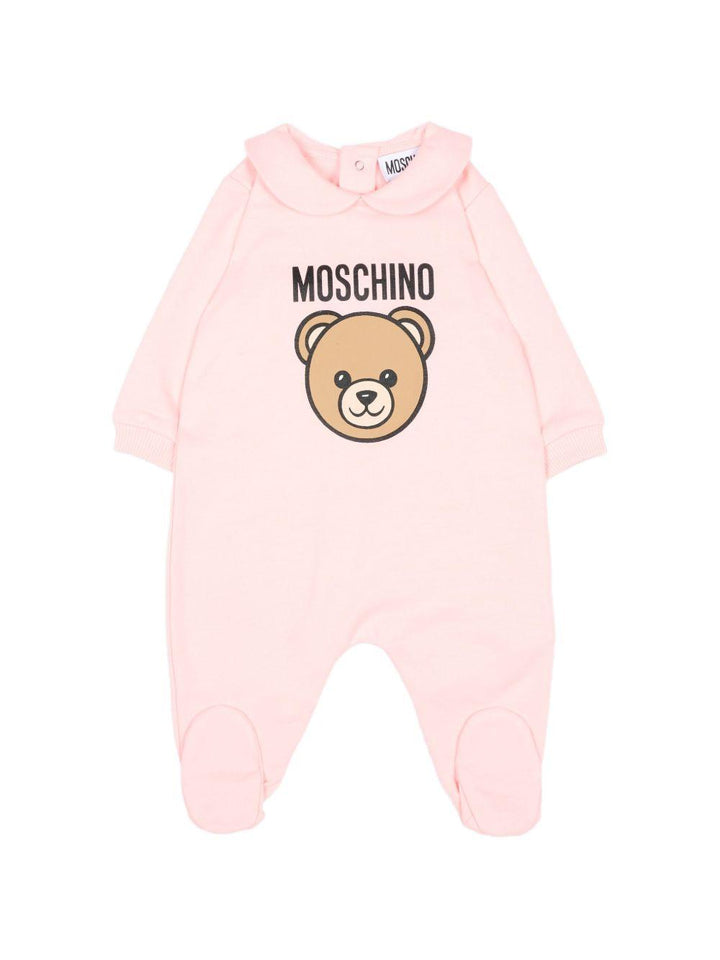 Tutina rosa chiaro per neonata MUY09OLCA40 50209 Moschino Kids 