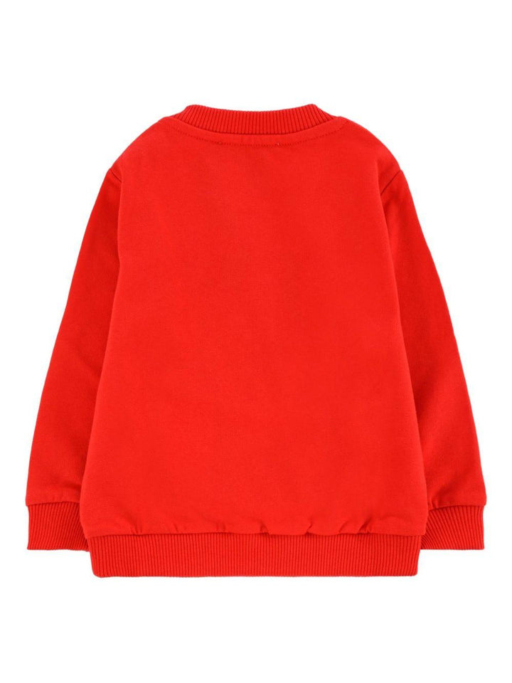 Felpa rossa per neonato MNF060LCA40 50109 Moschino Kids 