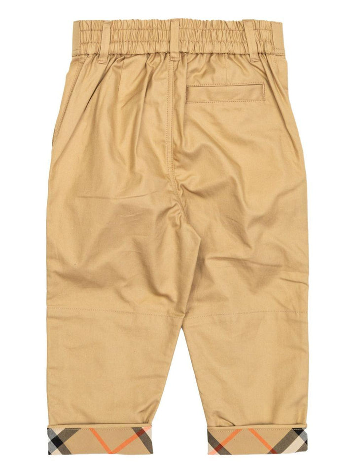 Pantalone beige per neonato 8121240 B9719 Burberry Kids 