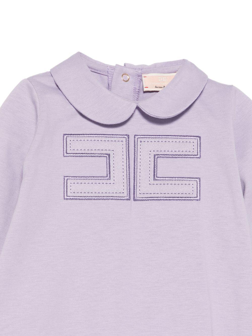 Tutina lilla per neonata ENTU1530JF054 8023 Elisabetta Franchi Kids 