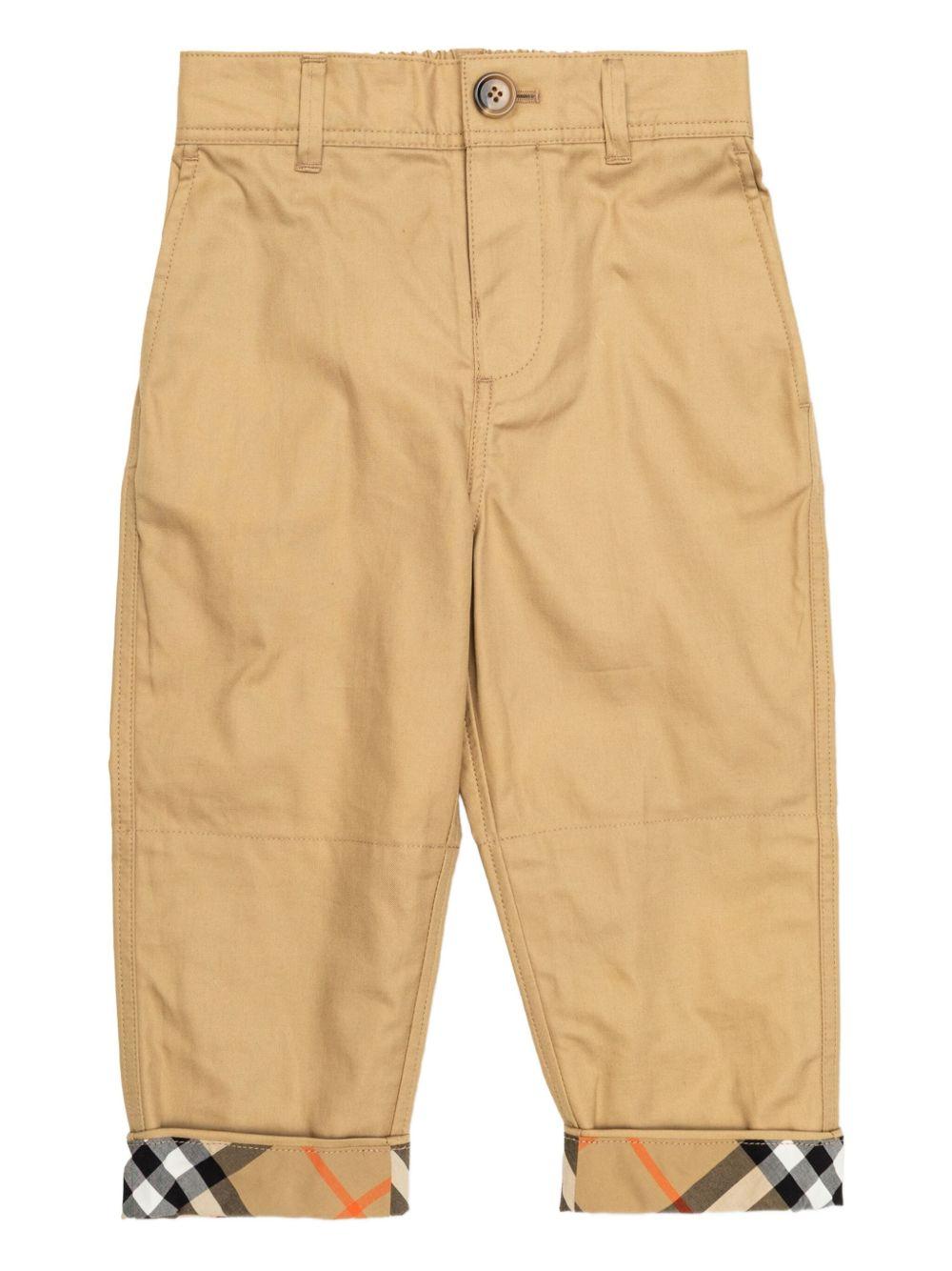 Pantalone beige per neonato 8121240 B9719 Burberry Kids 