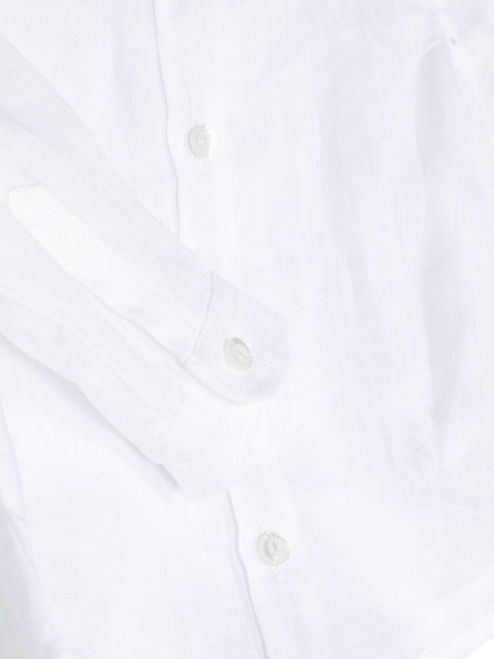 Camicia bianca per neonato con logo