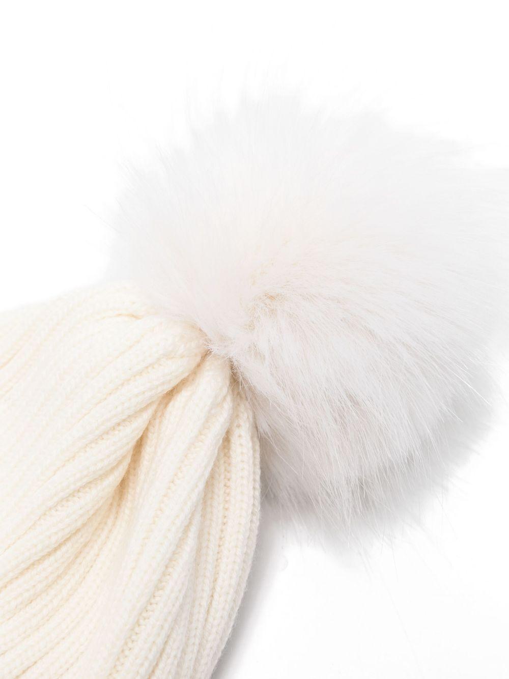 Cappello bianco per bambina 9543B00011M1131 030 Moncler Kids 