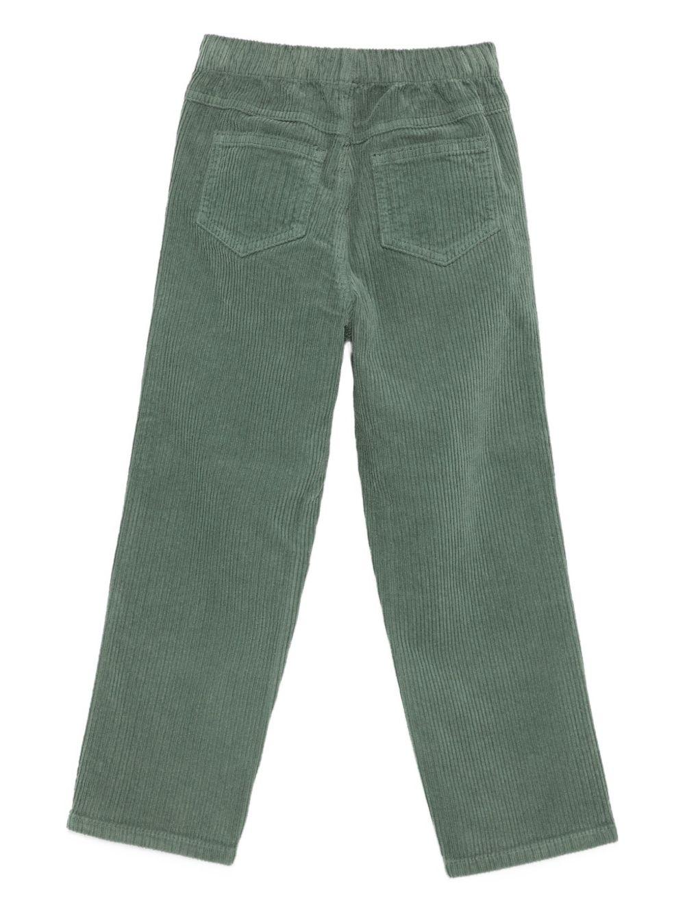 Pantalone verde per neonato A25GPL0021V6012 577 Il Gufo 