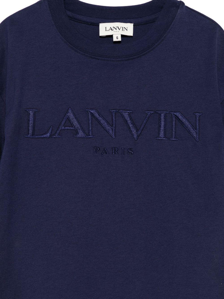T-shirt blu per bambino N30280 868 Lanvin Enfant 