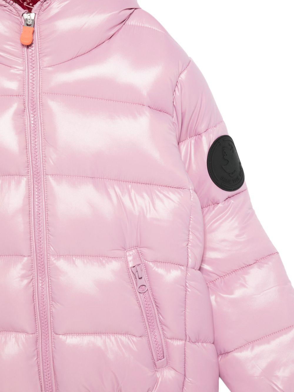 Giubbotto rosa chiaro per bambina J38090GLOVE21 80044 Save The Duck Kids 