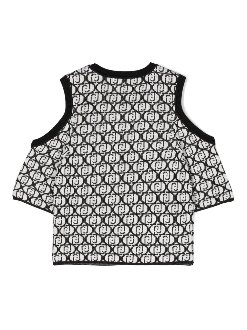 Black and white top for girls