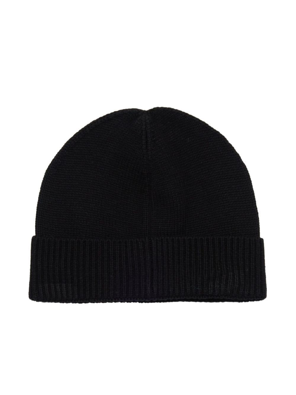 Black hat for children with logo