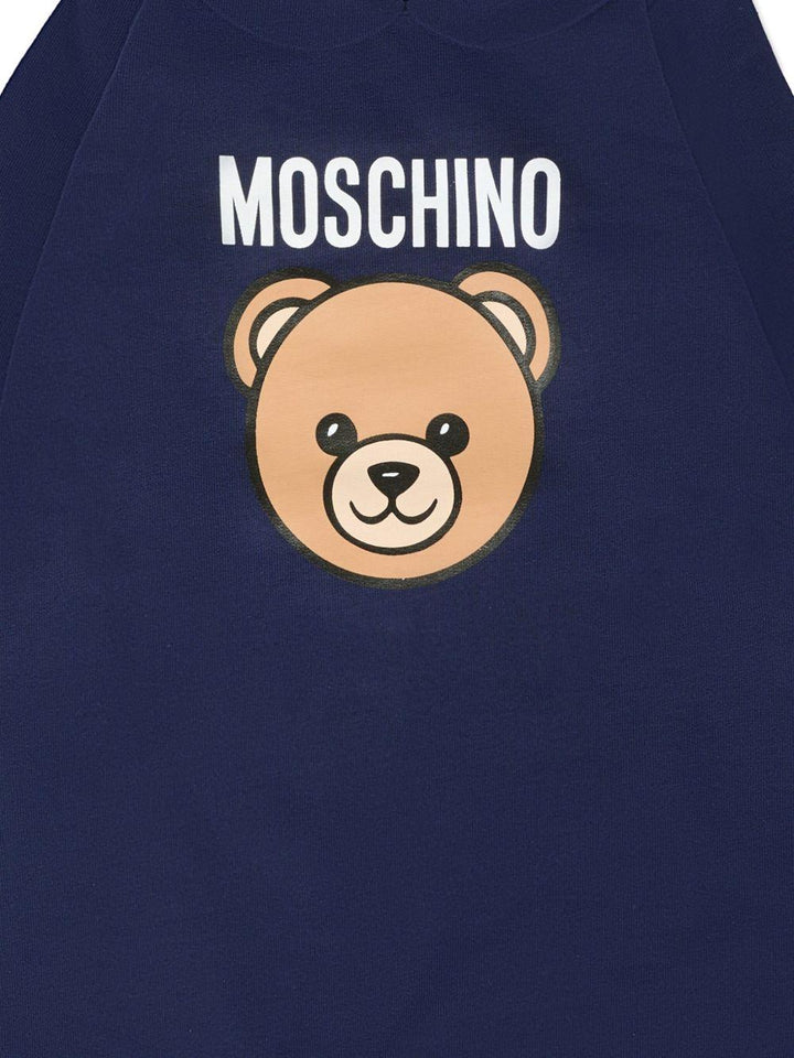 Tutina blu navy per neonato MUY08JLCA40 40016 Moschino Kids 
