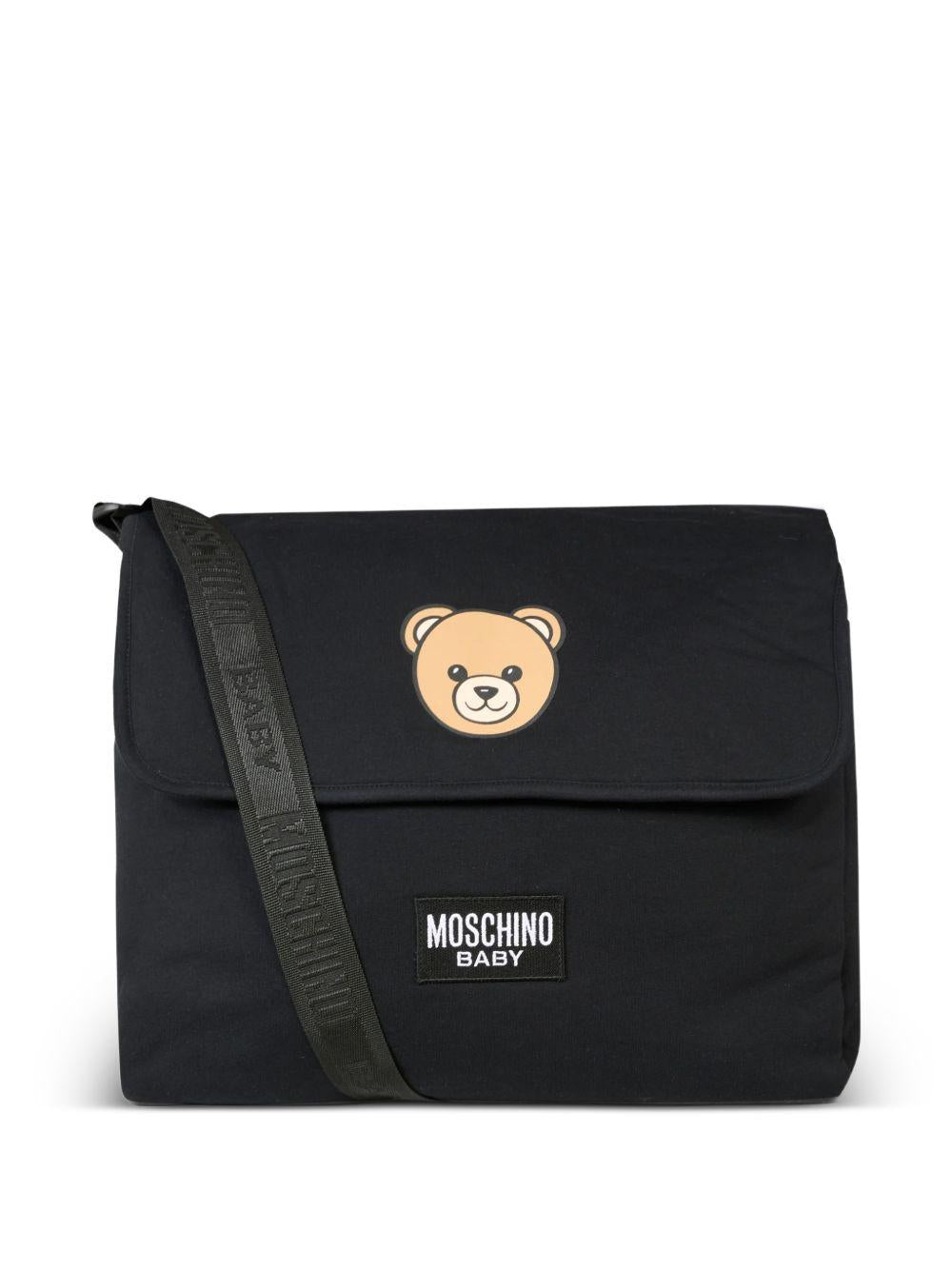 Borsa mamma nera MUX05VLCA19 60100 Moschino Kids 