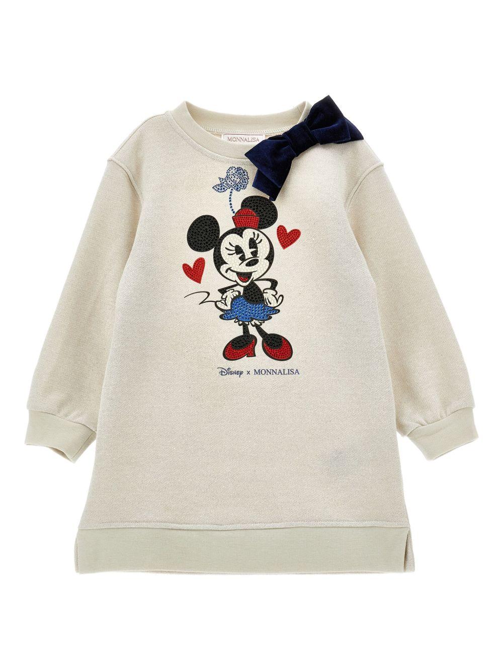 Abito beige per bambina 19F9006028 0029 Monnalisa Kids 