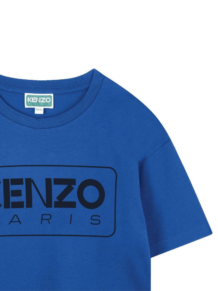T-shirt blu elettrico per bambino K61494 871 Kenzo Kids 