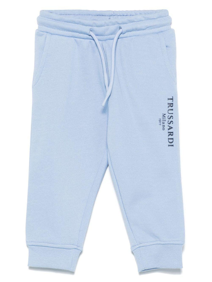 Pantalone blu ceruleo per neonato