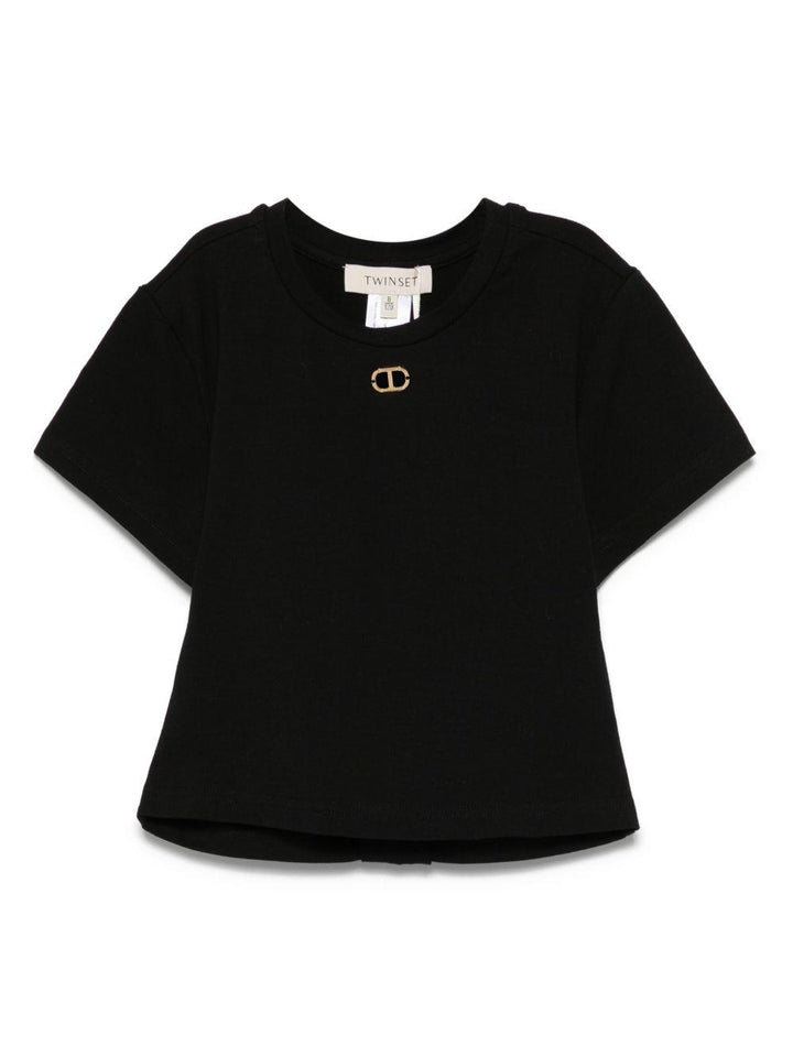 T-shirt nera per bambina