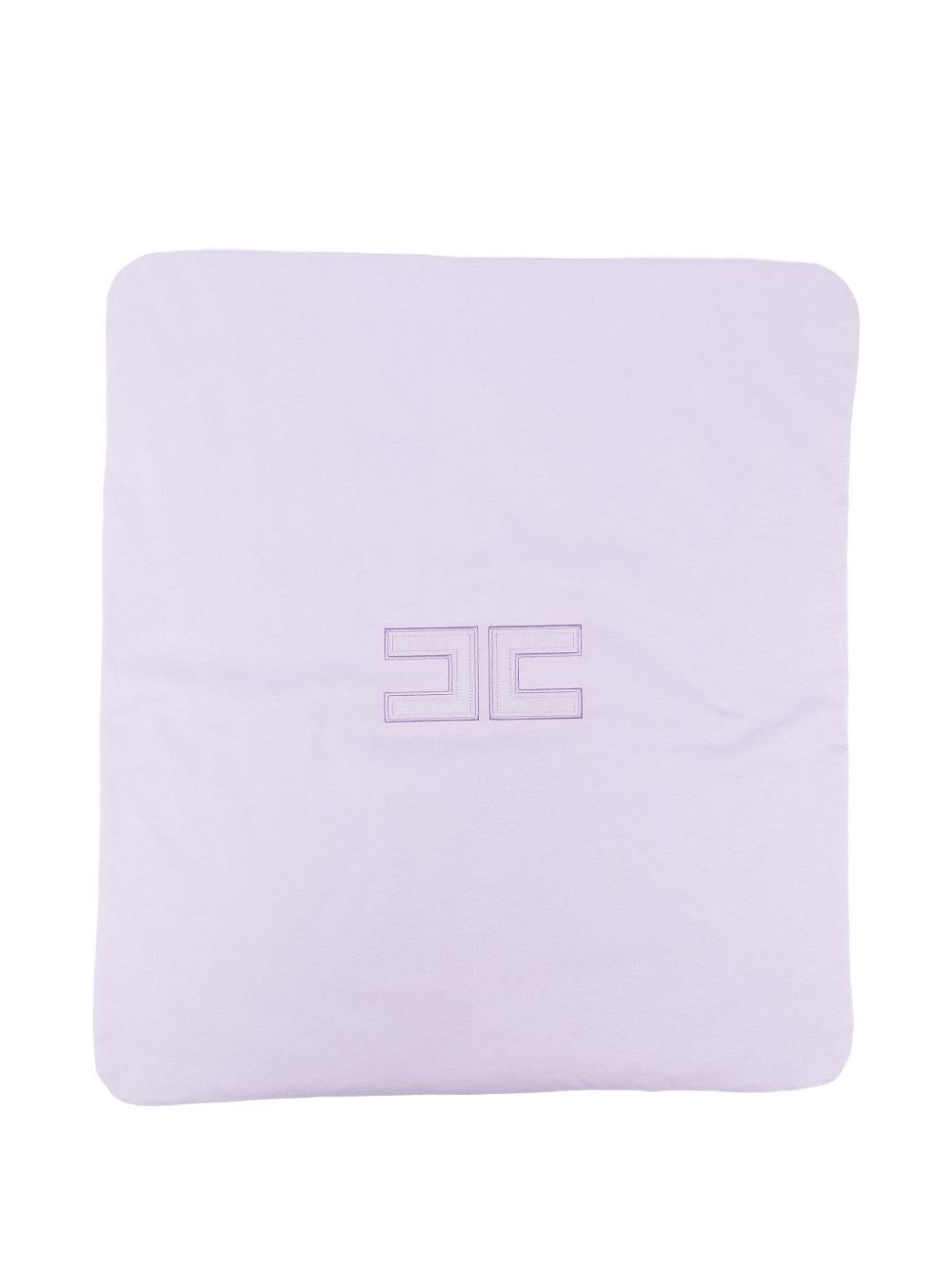 Coperta lilla per neonata ENCO0850JF054 8023 Elisabetta Franchi Kids 