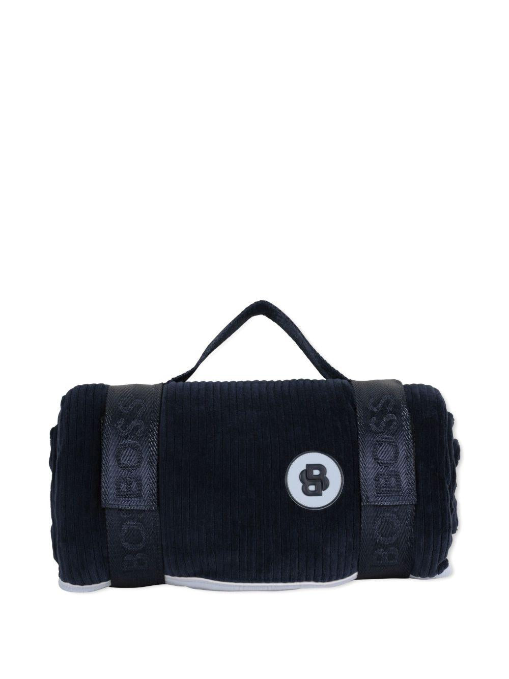 Coperta blu marine per neonato J52594 849 Boss Kids 