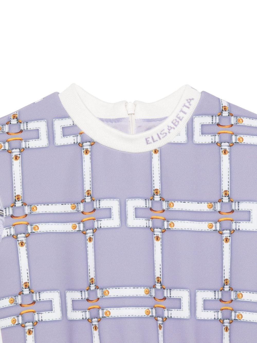 Abito viola per bambina EFAB6520GAE01 D661 Elisabetta Franchi Kids 
