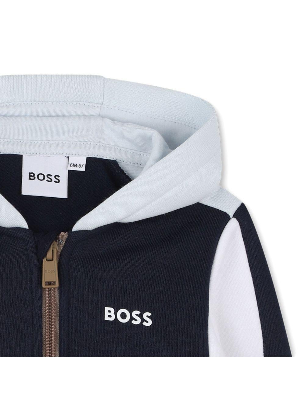 Felpa blu/azzurro per neonato J52447 849 Boss Kids 