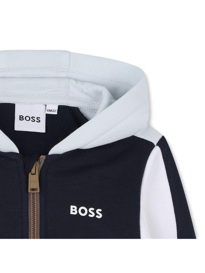 Felpa blu/azzurro per neonato J52447 849 Boss Kids 