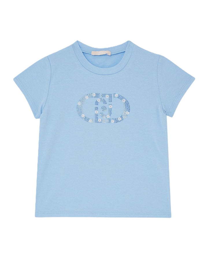 T-shirt blu per bambina KA6017JS003 44121 Liu Jo 