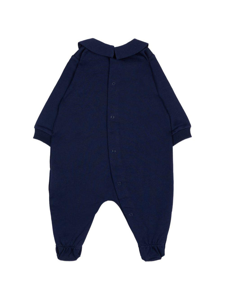 Kit tutina blu navy per neonato MUY09PLCA40 40016 Moschino Kids 