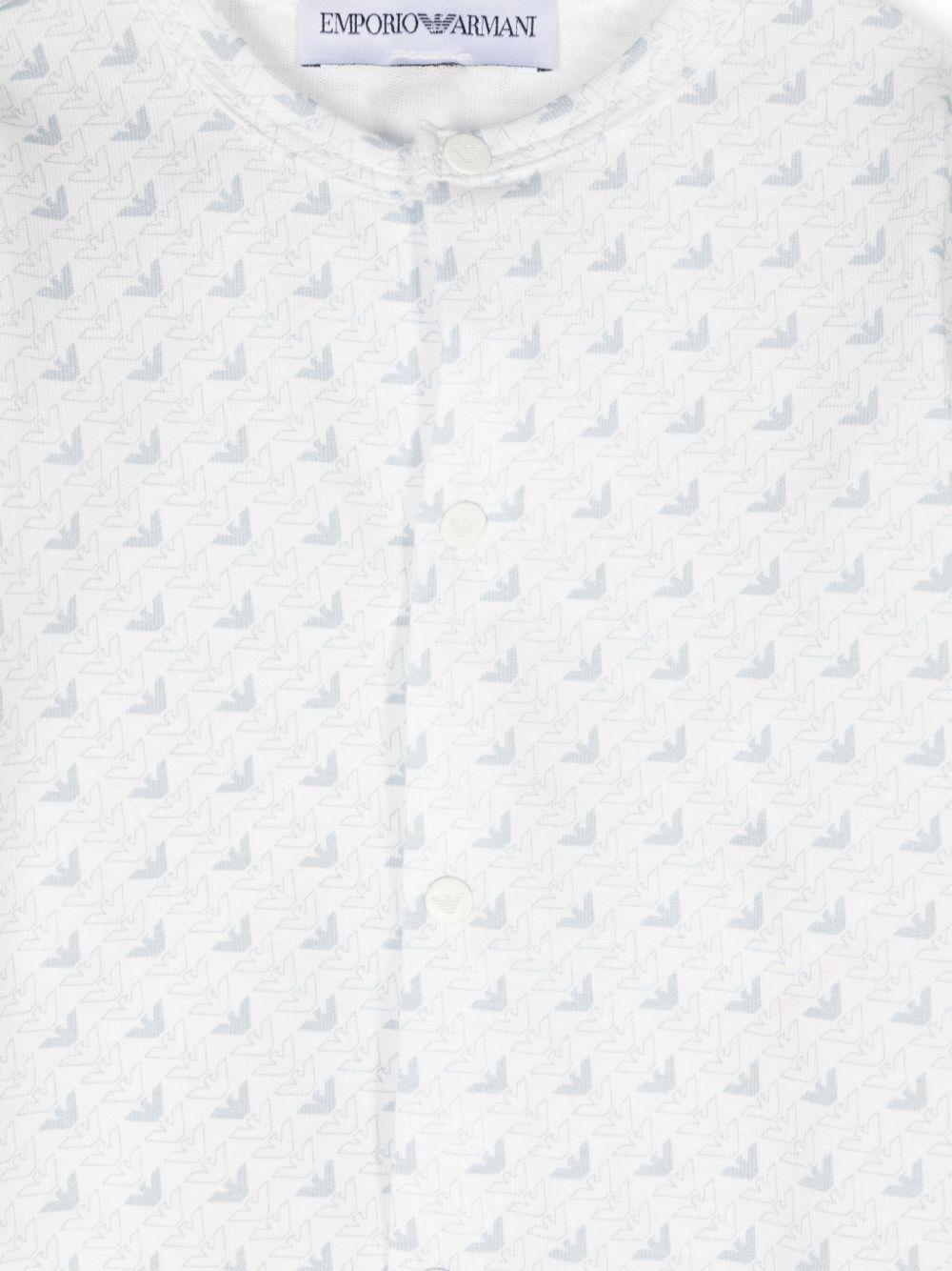 Tutina bianco/azzurra per neonato