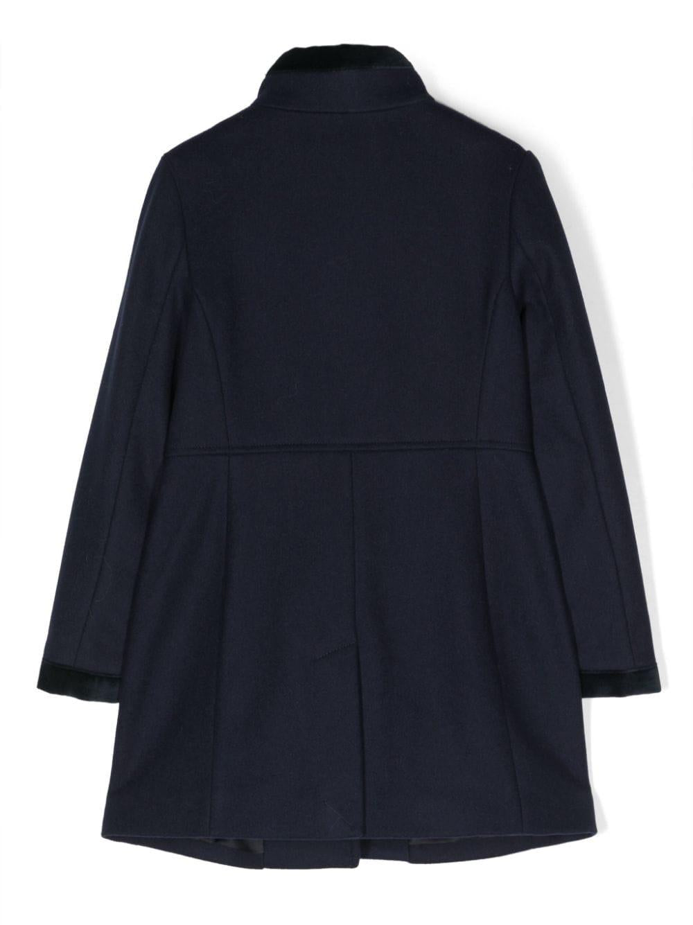 Cappotto blu notte per bambina
